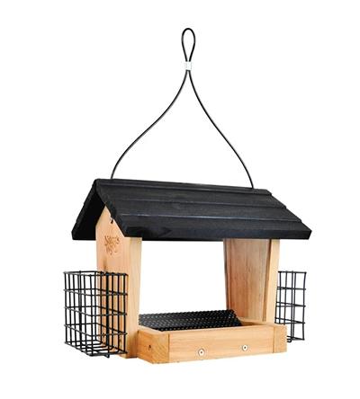 Cedar Hopper and Suet Feeder 3qt