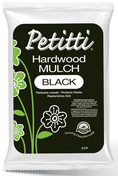 Petitti Hardwood mulch black 2cf