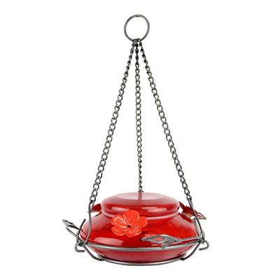 Modern Red Hummingbird Feeder