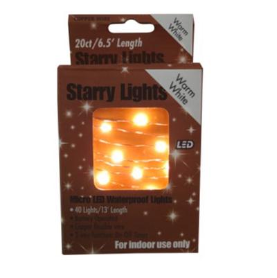 40 Count Battery Operated Warm White Starry Micro Lights