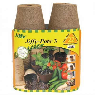 Jiffy&reg; Peat Pots 3 inch 22pk