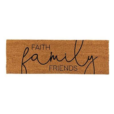 Doormat Coir Faith Family Friends