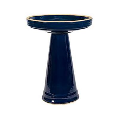 Glazed Birdbath Set - Heaven Blue