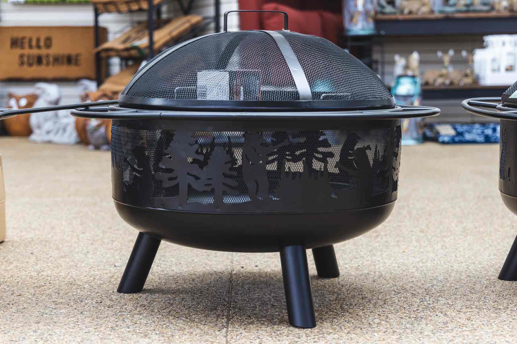 Wood Burning Fire Pit 30-In 'Bear Camp'