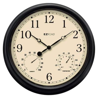 15in Clock Black