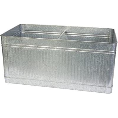 Vintage Galvanized Raised Bed Planter