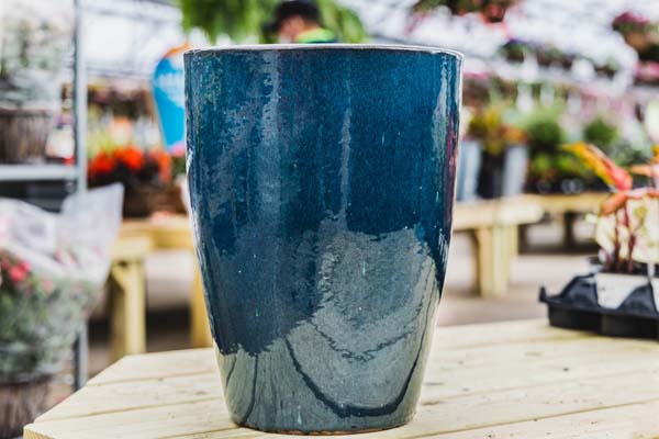 12" Dark Green Tall Standard Pot