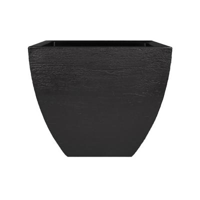 Modern Square Planter 20" x16.5" Black