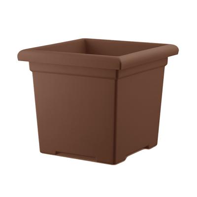 Square Accent Planter 15" Chocolate