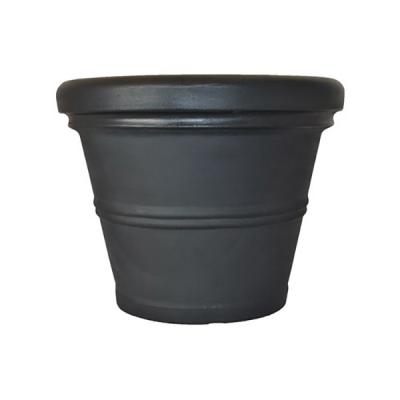 Rolled Rim Planter 30" x 24" Black