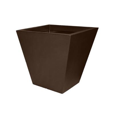 Cosmopolitan Square Planter 18" x 18" Espresso