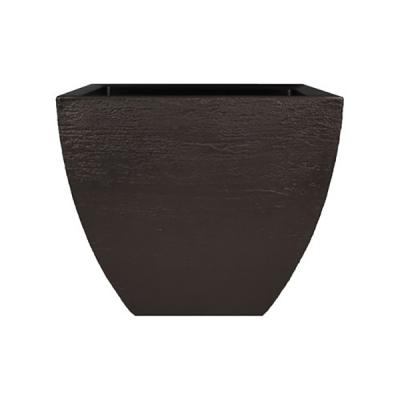 Modern Square Planter 16" x14" Espresso