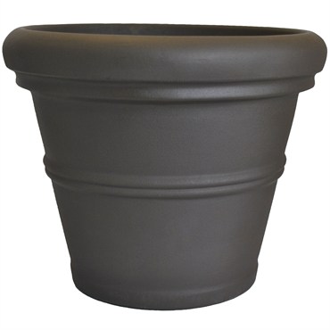 Rolled Rim Planter 30" x 24" Espresso