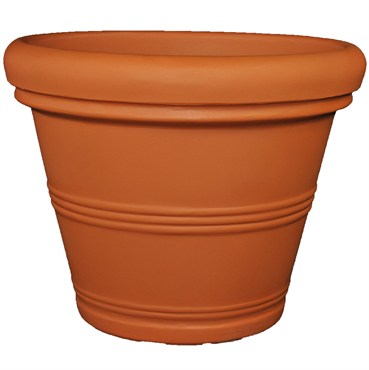 Rolled Rim Planter 30" x 24" Terra Cotta