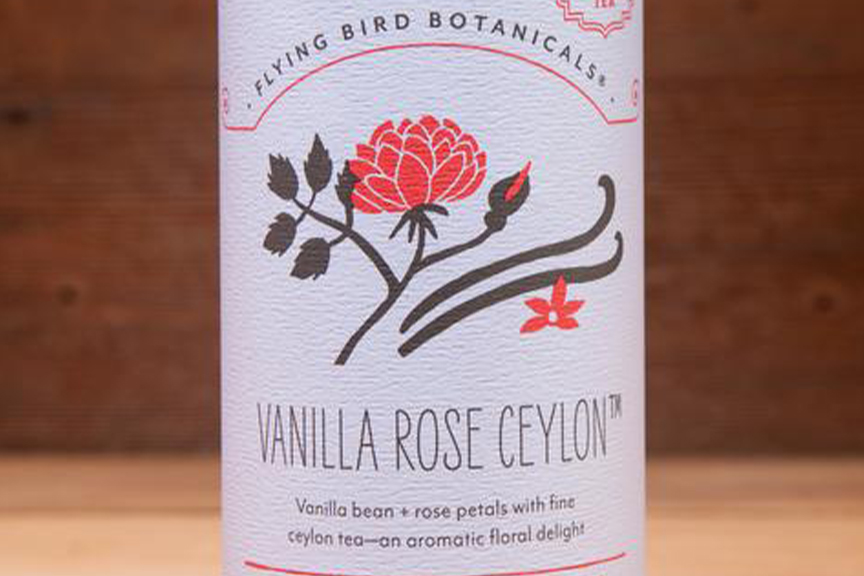 Vanilla Rose Ceylon Tea Bags Tin