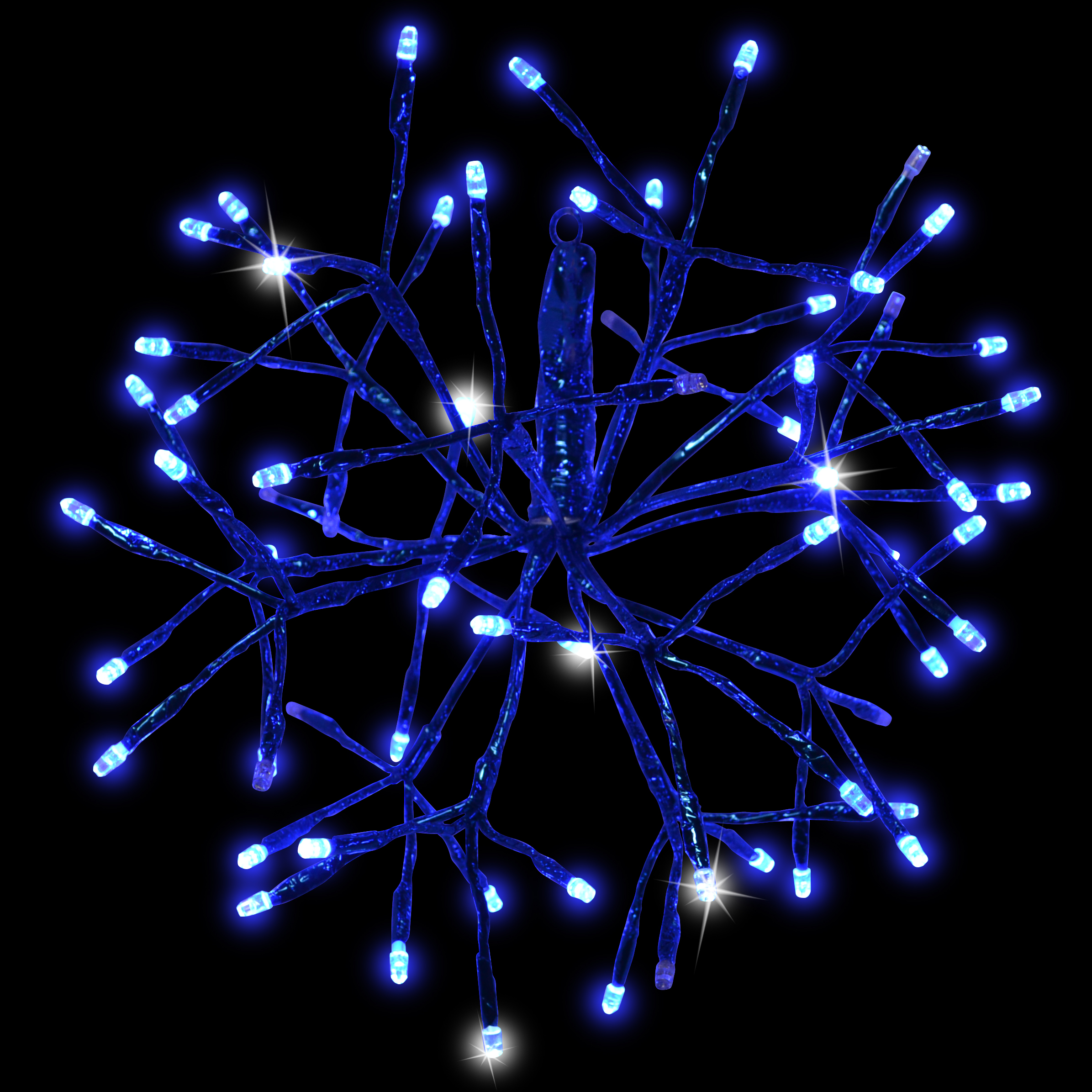 12" Blue Twinkling light Shimmer Sphere