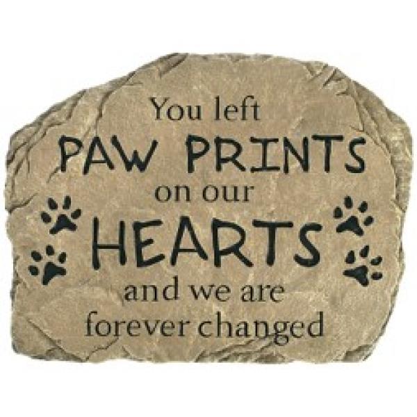 PAW PRINT GARDEN STONE