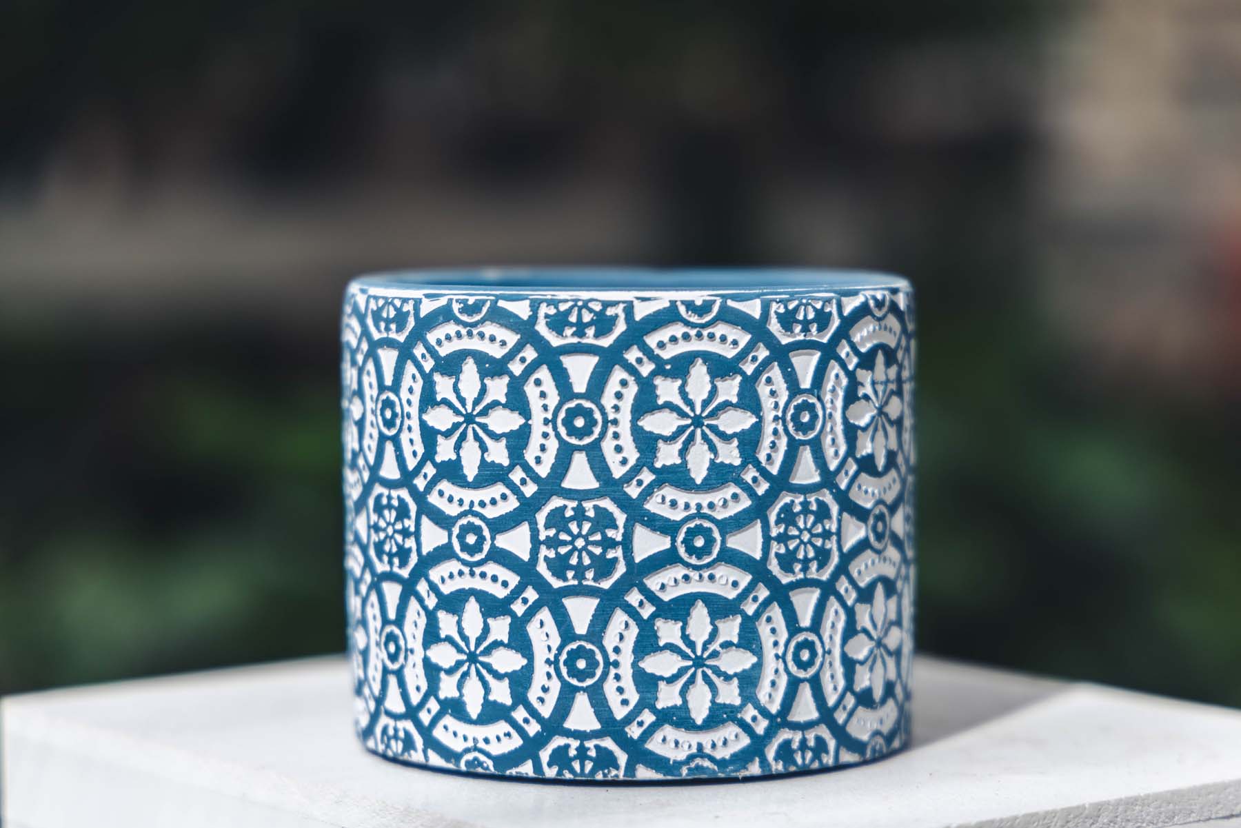 4.5" Blue & White Cache Pot