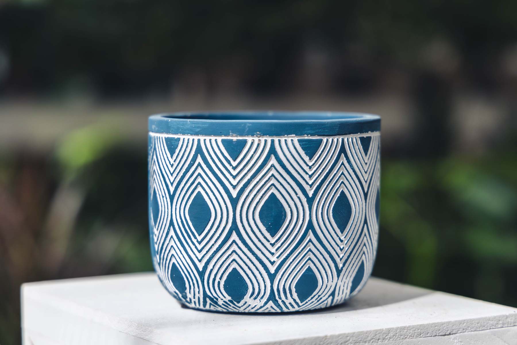 5" Blue & White Cache Pot