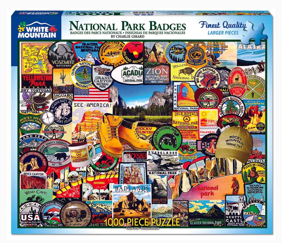 National Park Badges 1000 Piece Puzzle