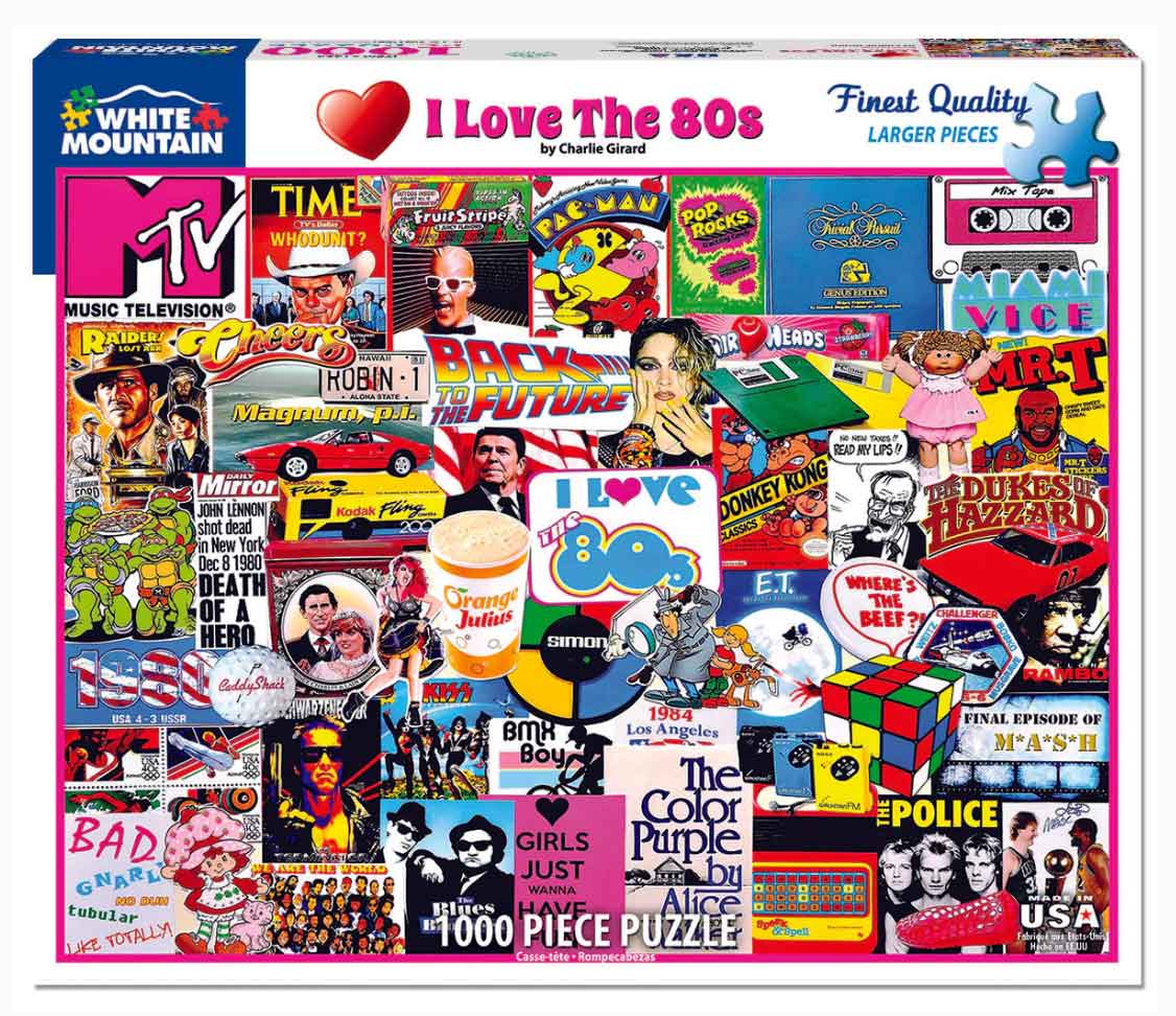 I Love the 1980's 1000 Piece Puzzle