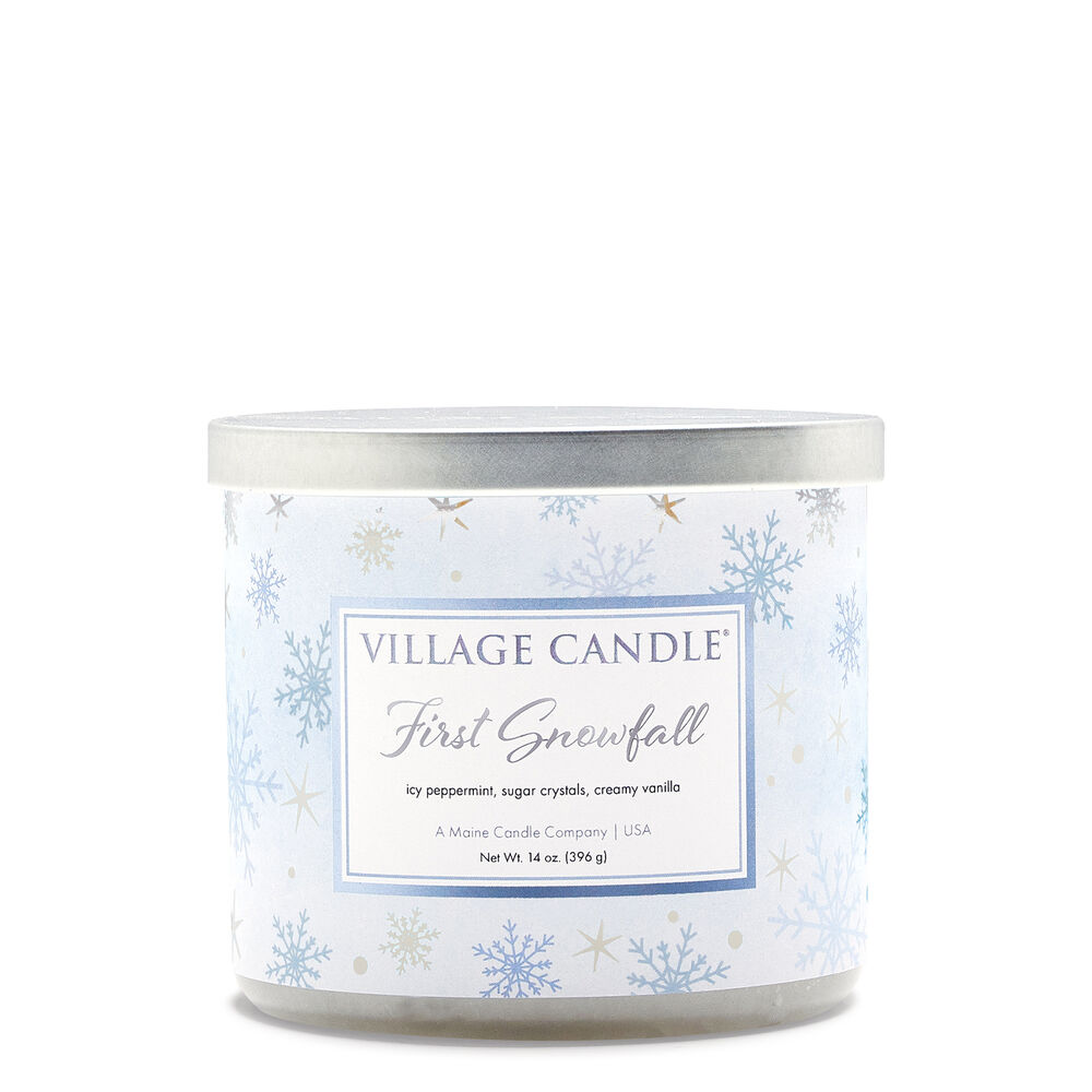 Village Candle&reg; First Snowfall 14oz. Luminary Candle
