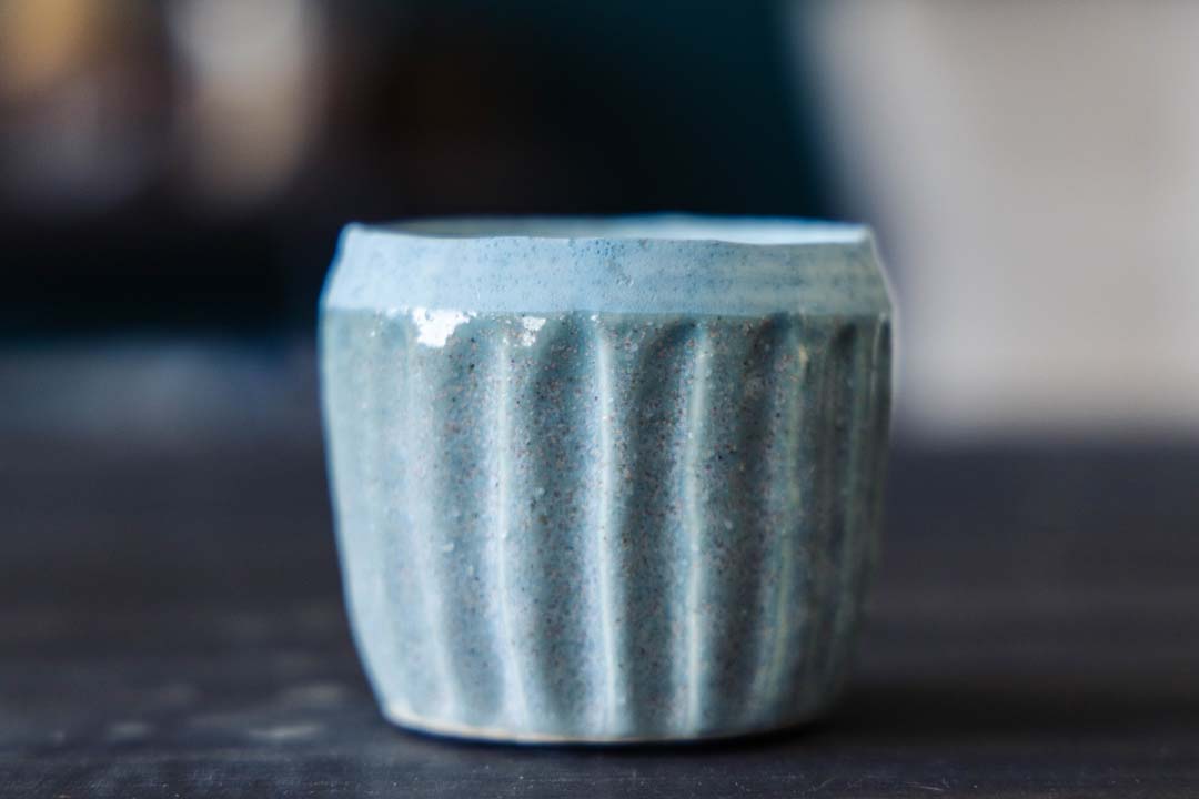 3" Light Blue Cache Pot