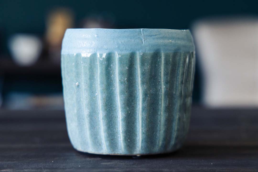 5" Light Blue Cache Pot