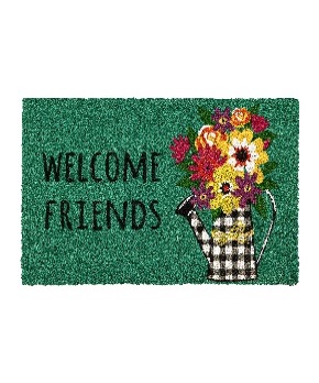 WELCOME FRIENDS COIR DOORMAT