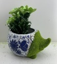 GARDEN FIGURE HEDGEHOG PLANTER