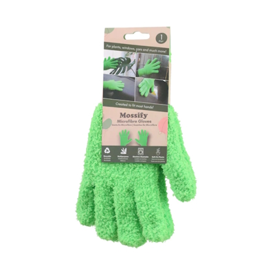 Microfiber Leaf Shine gloves 1pr