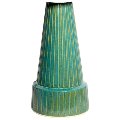 Glazed Birdbath Pedestal - Tropicteal