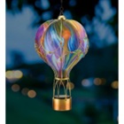 SOLAR HOT AIR BALLOON ORANGE SWIRL LANTERN