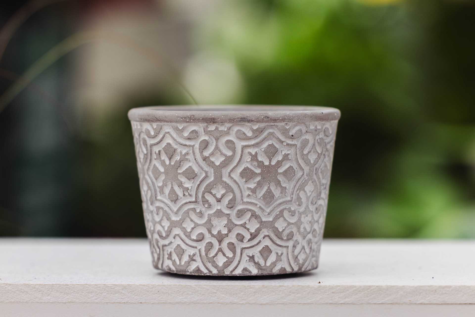 3" Gray Cache Pot