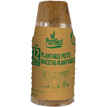 Coco Coir Pots 2.5in 12 Pack