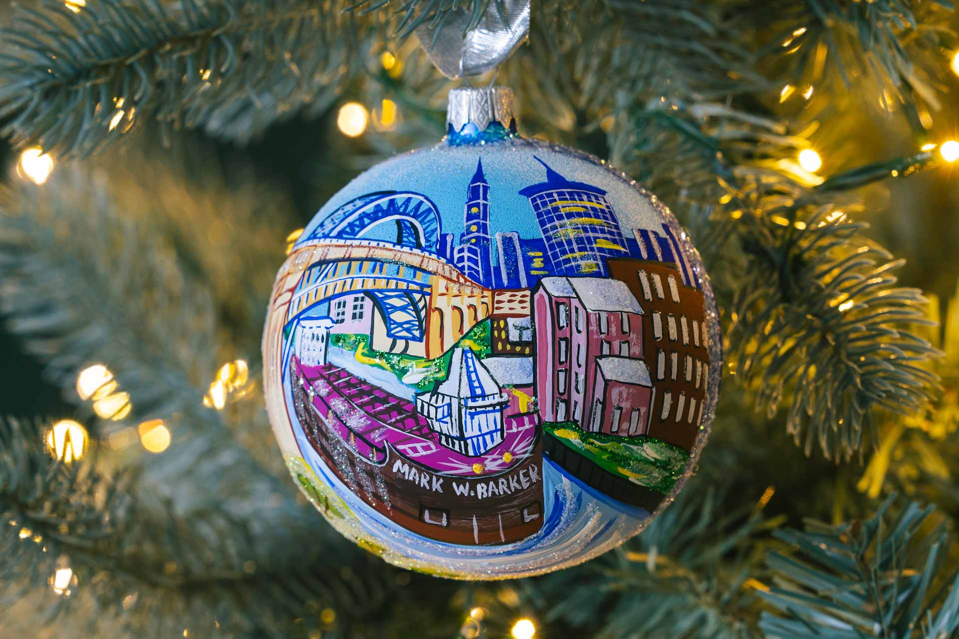 CLEVELAND ORNAMENT 2022 CUYAHOGA RIVER