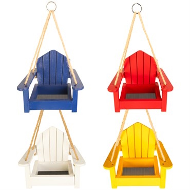 Adirondack Chair Platform Feeder 1pk Asst Colors