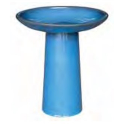 Contempo Ceramic Birdbath Set Ultramarine