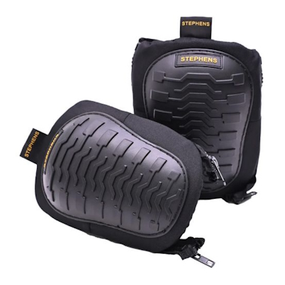 Zip Wrap Strapless Knee Pads Black