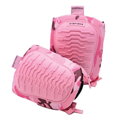 Zip Wrap Strapless Knee Pads Pink Camo