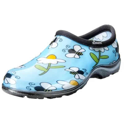 Rain & Garden Shoes Blue Bees Women's 7