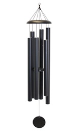 Corinthian Bells&reg 65" black windchime