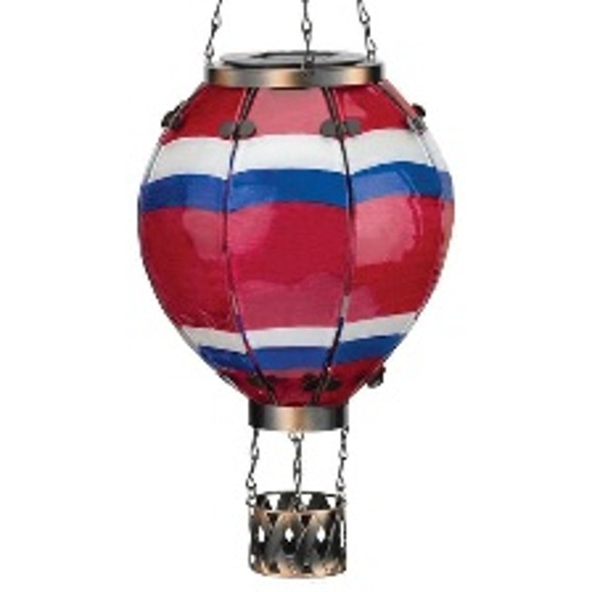 Hot Air Balloon Stripe Solar Lantern Lg