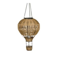 Hot Air Balloon Woven Solar Lantern Lg