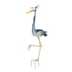 Goofy Blue Heron Garden Stake