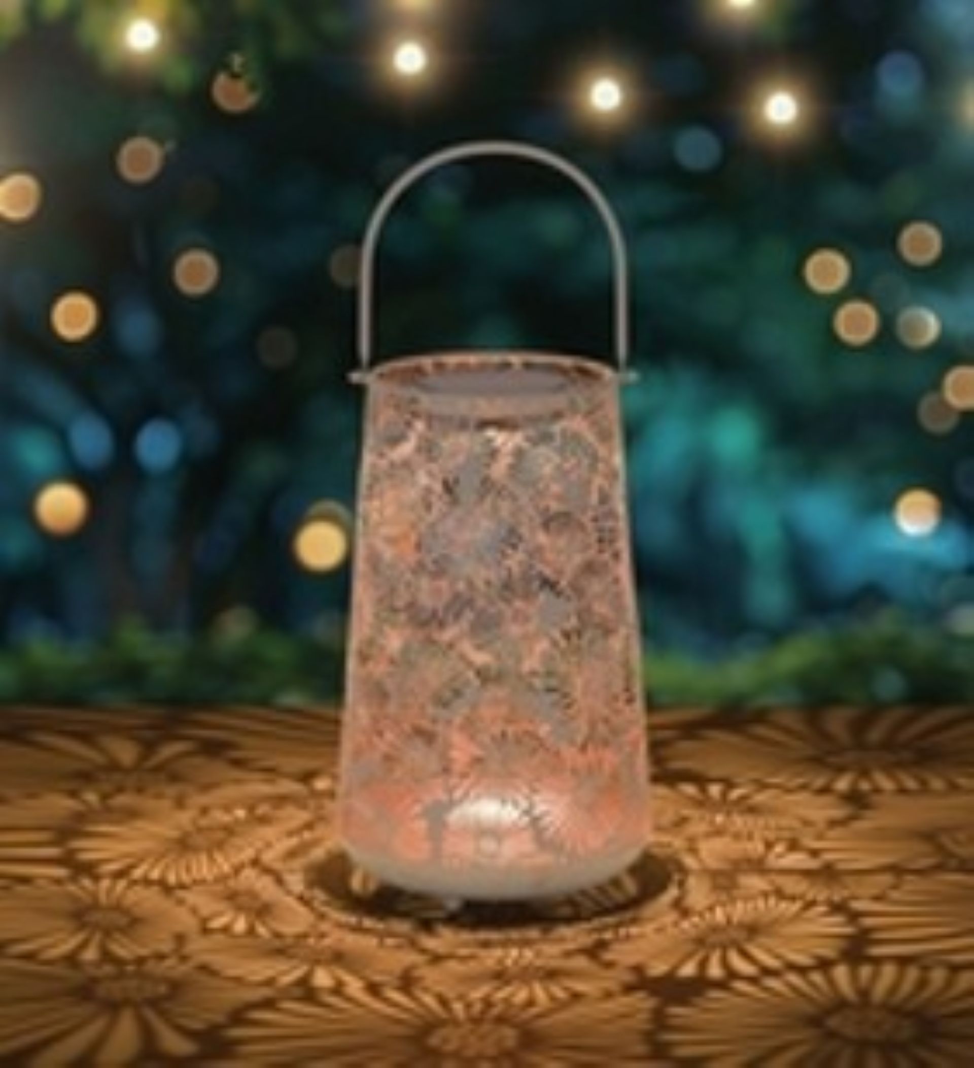 Pink Pastel Solar Shadow Lantern