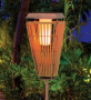 Wicker Funnel Solar Garden Stake