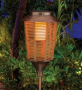 Wicker Lantern Solar Garden Stake
