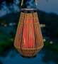 Wicker Hexagon Solar Lantern