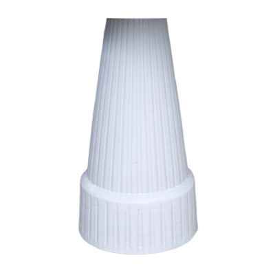 Glazed Birdbath Base Only White